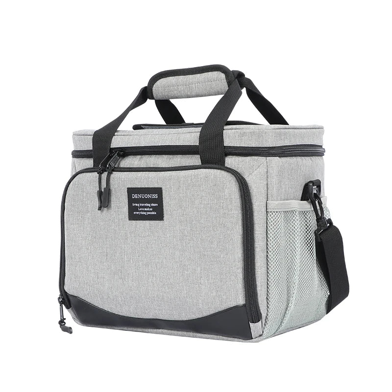 sac isotherme gris