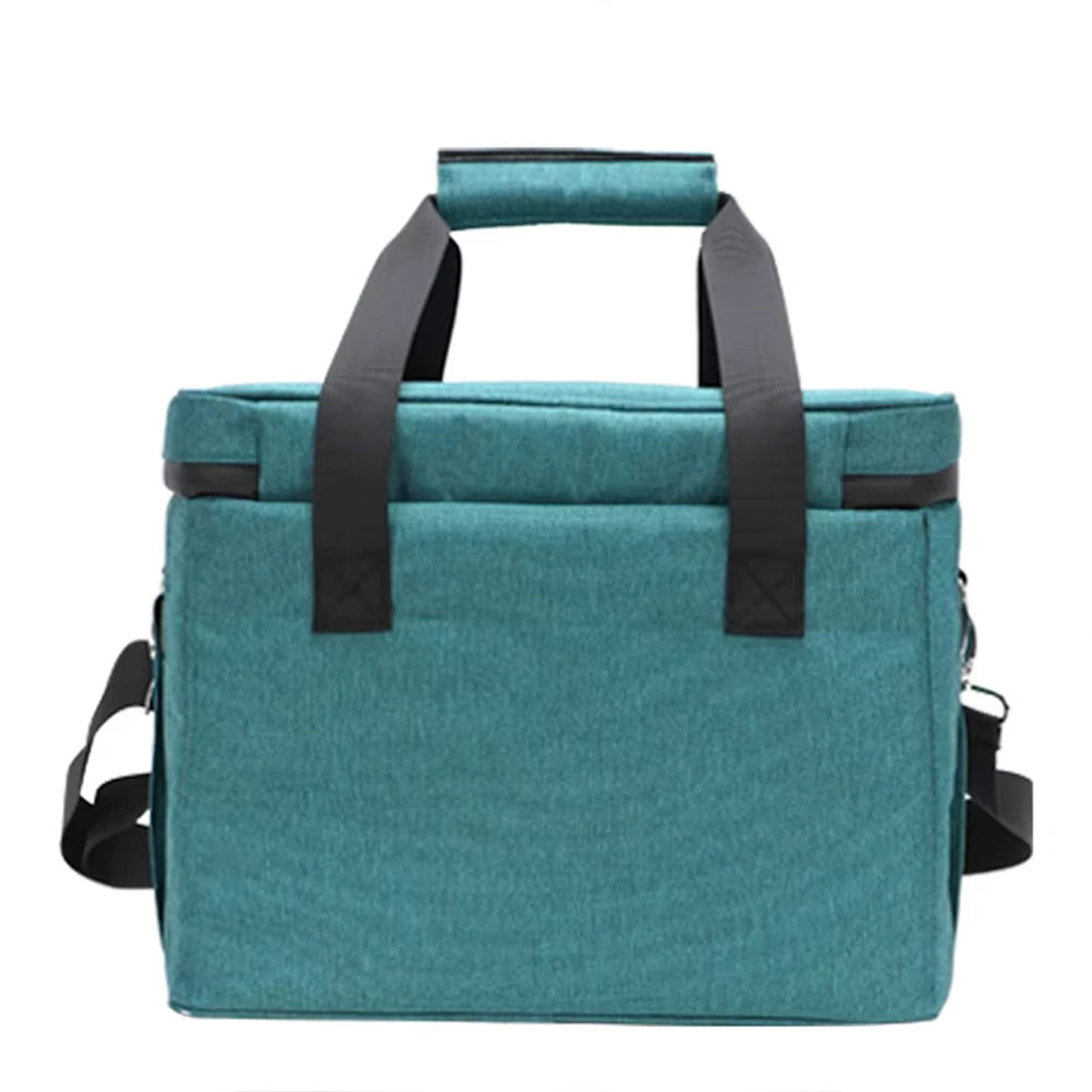 sac isotherme bleu azur vue derrière
