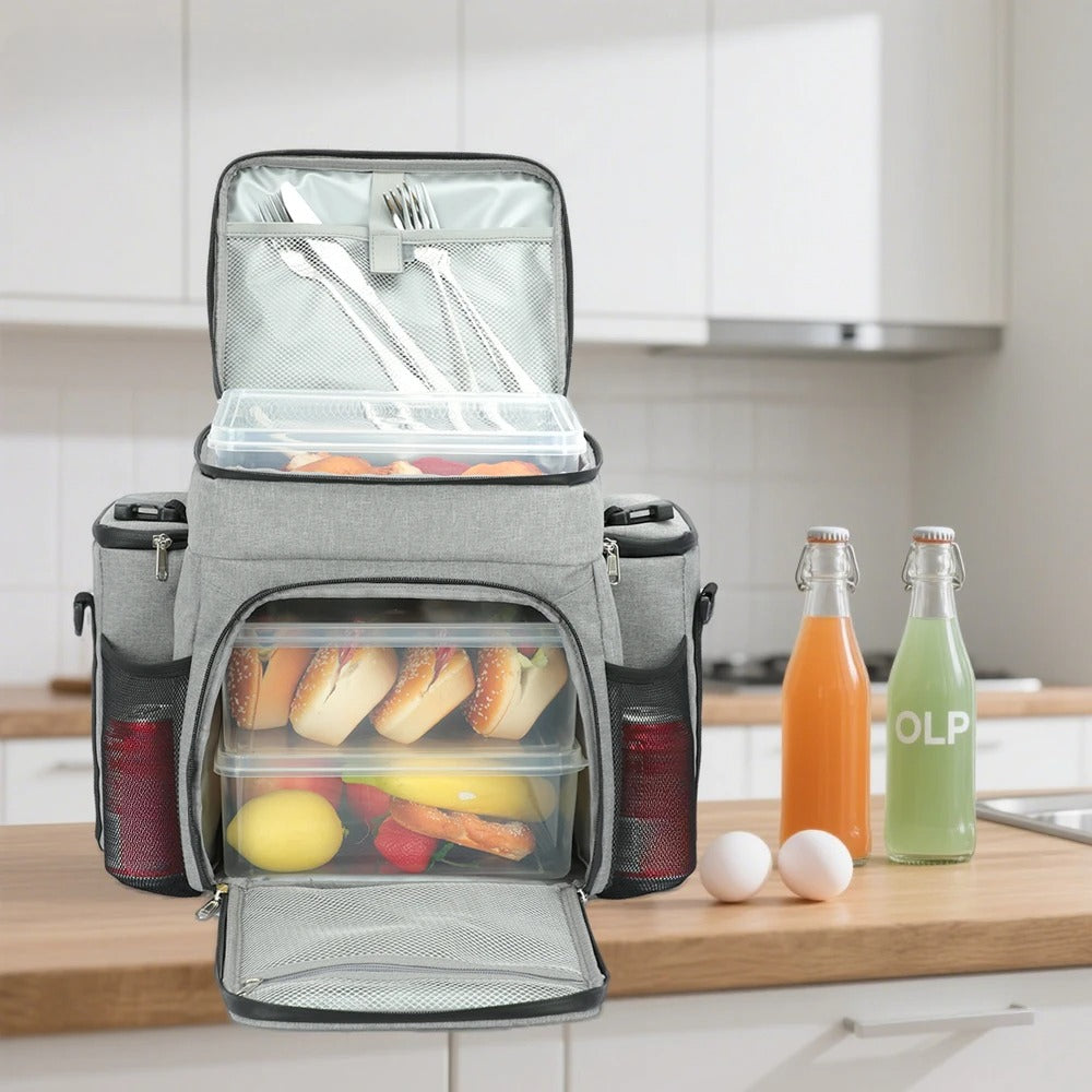 Sac Pique-Nique Isotherme Gris - 27L