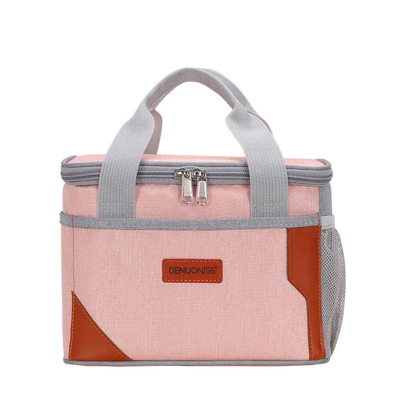 Petit Sac Isotherme Rose Pour Déjeuner