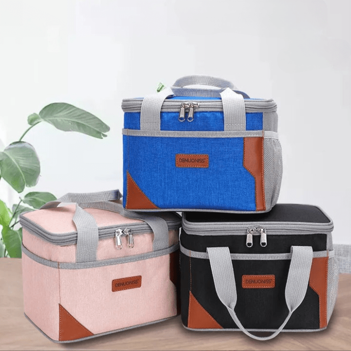 Petit Sac Isotherme Rose Pour Déjeuner