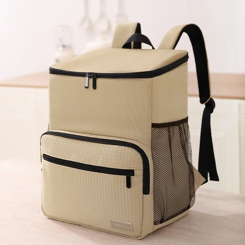 Sac À Dos Isotherme Repas Beige 23L