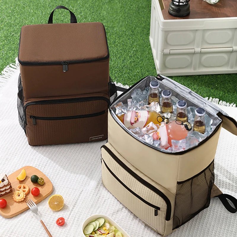 Sac À Dos Isotherme Repas Beige 23L