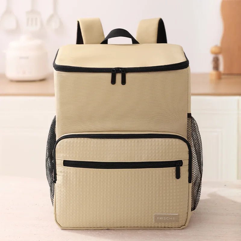 Sac À Dos Isotherme Repas Beige 23L