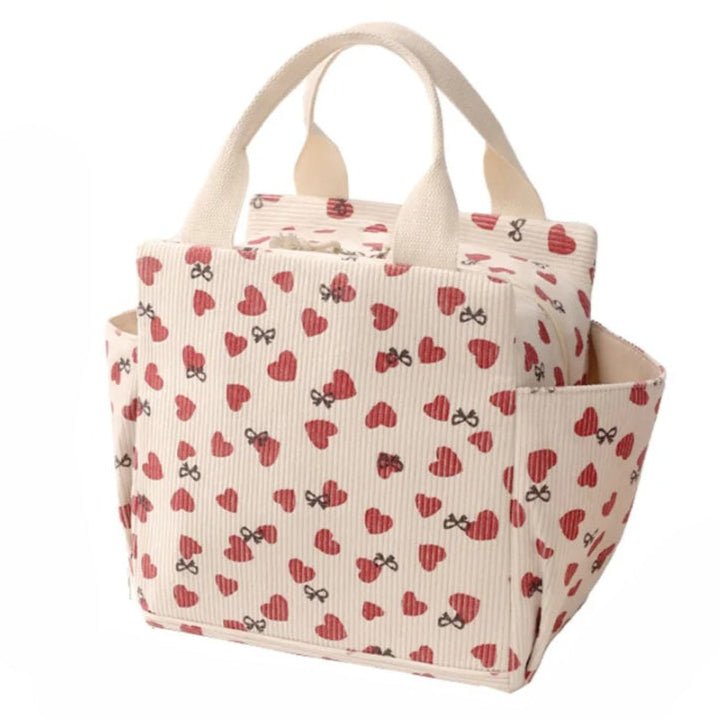 Sac Repas Isotherme Femme Motif Cœurs