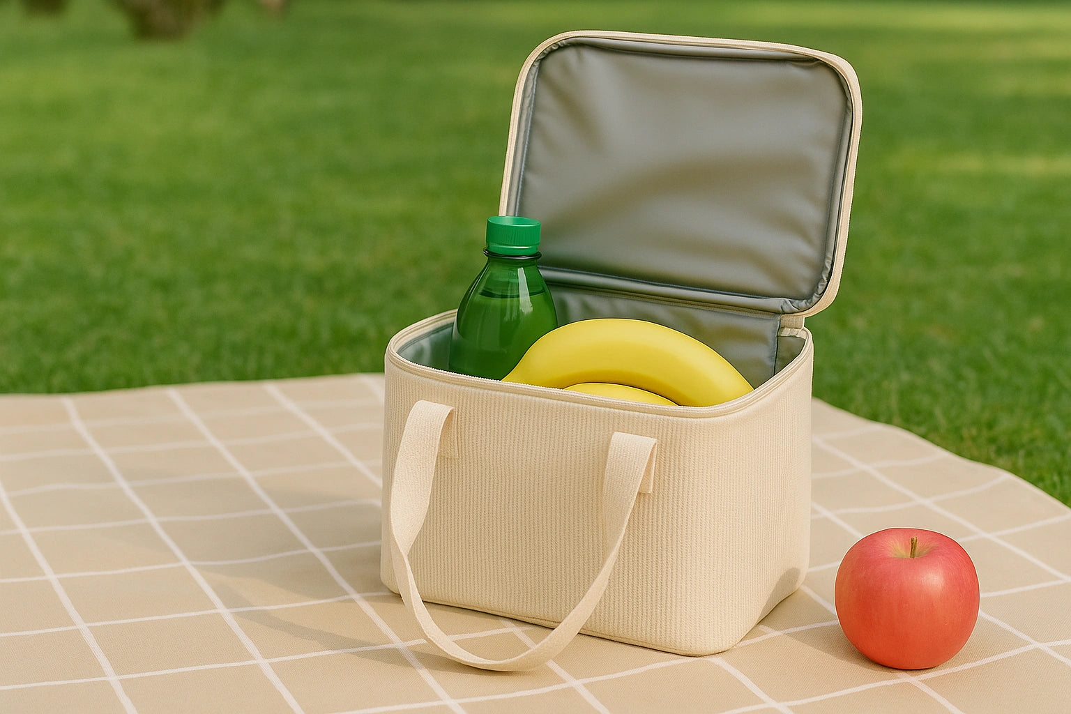 sac isotherme dans un parc