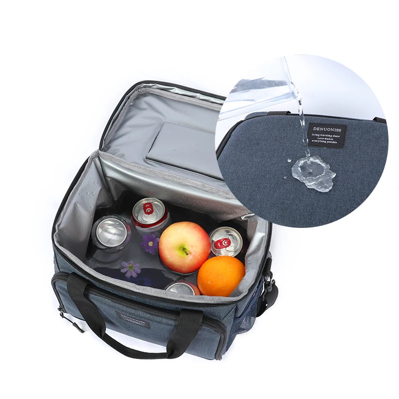 Sac Isotherme Homme Repas Noir